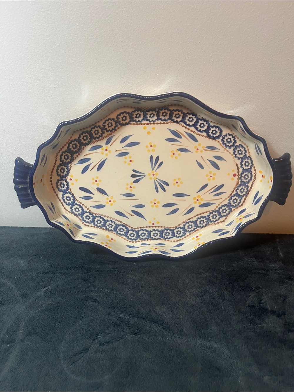 Temp-Tations  TemptationsCeramic bakeware baking serving dish Old World pattern
